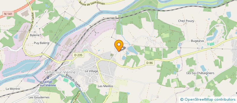 localisation de l'entreprise MONSIEUR JEAN MARC CHABASSE  SAILLAT-SUR-VIENNE