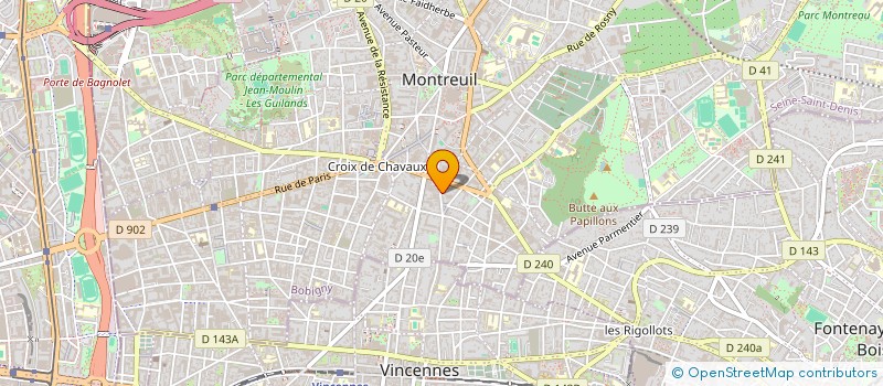 localisation de l'entreprise MONSIEUR JEAN MARC CHABERT à MONTREUIL
