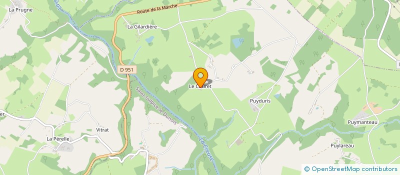 localisation de l'entreprise MONSIEUR JEAN-MARC CHAIGNON à LA CELLE-DUNOISE