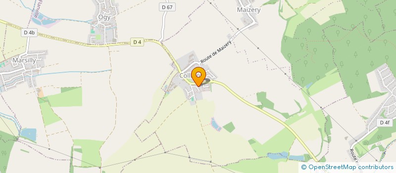 localisation de l'entreprise MONSIEUR JEAN MARC CHANTELOU  COLLIGNY-MAIZERY