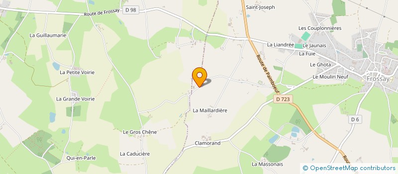 localisation de l'entreprise MONSIEUR JEAN-MARC CHARPENTIER  FROSSAY