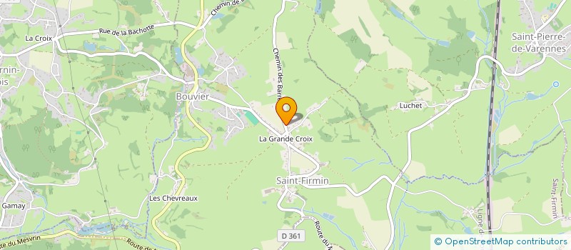 localisation de l'entreprise MONSIEUR JEAN-MARC CHARRON  SAINT-FIRMIN