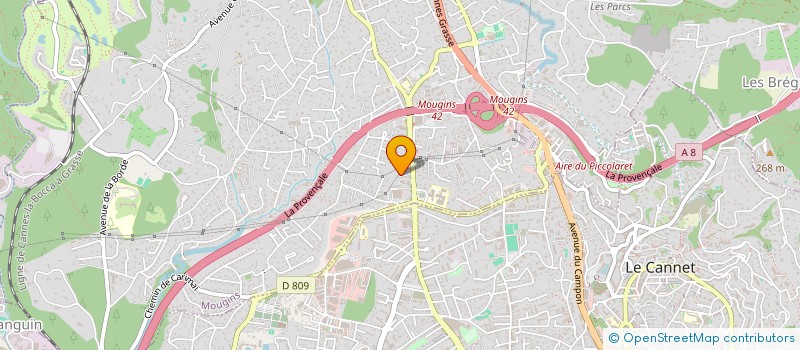 localisation de l'entreprise MONSIEUR JEAN MARC CHATAGNIER  MOUGINS