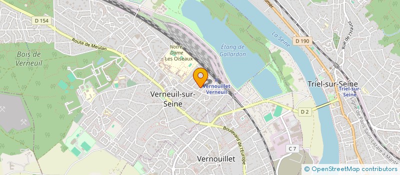 localisation de l'entreprise MONSIEUR JEAN-MARC CHAUMET à VERNEUIL-SUR-SEINE