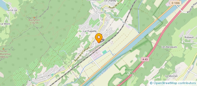 localisation de l'entreprise MONSIEUR JEAN-MARC CHIODINI  CRUET