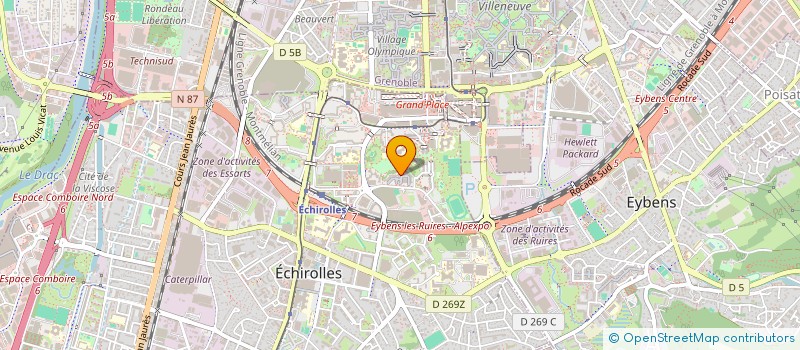 localisation de l'entreprise MONSIEUR JEAN MARC COLY  ECHIROLLES