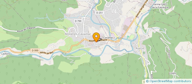 localisation de l'entreprise MONSIEUR JEAN-MARC COMBES  MOLIERES-CAVAILLAC