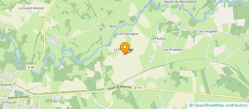 localisation de l'entreprise MONSIEUR JEAN MARC COULON  CHATEAUPONSAC