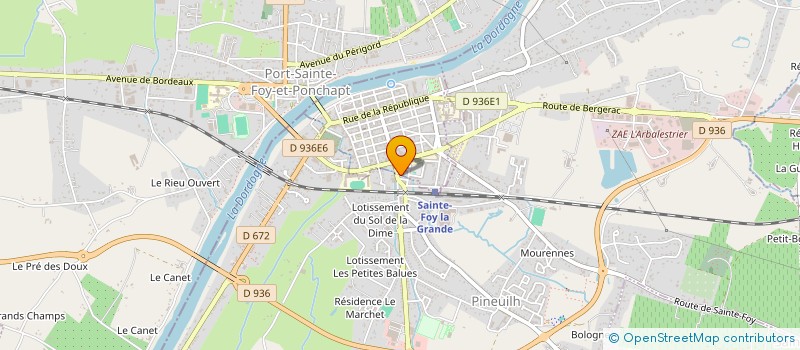 localisation de l'entreprise MONSIEUR JEAN-MARC COUQUIAUD  PINEUILH