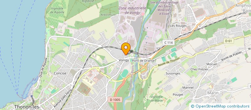 localisation de l'entreprise MONSIEUR JEAN-MARC COURTIADE à THONON-LES-BAINS