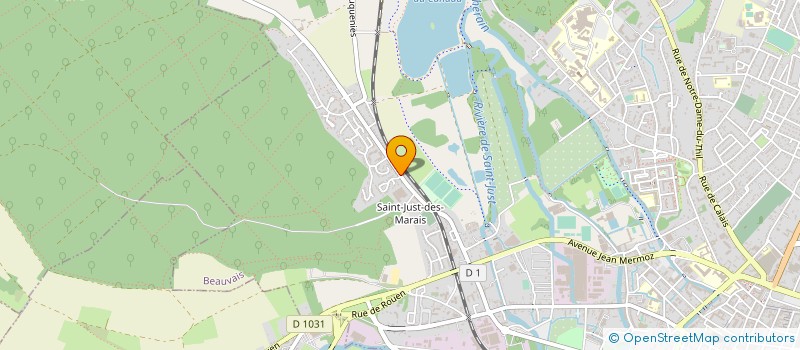 localisation de l'entreprise MONSIEUR JEAN MARC CRAPOULET  BEAUVAIS