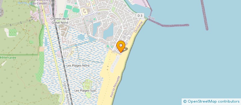 localisation de l'entreprise MONSIEUR JEAN-MARC CROUZET  PORT-LA-NOUVELLE