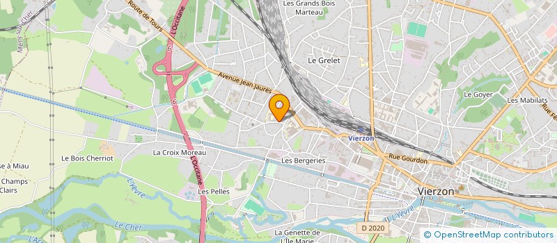 localisation de l'entreprise MONSIEUR JEAN-MARC DALLOIS  VIERZON