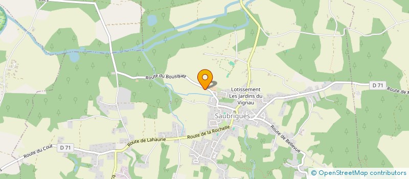 localisation de l'entreprise MONSIEUR JEAN-MARC DE SECK  SAUBRIGUES