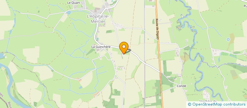 localisation de l'entreprise MONSIEUR JEAN-MARC DEGUEURCE  HOPITAL-LE-MERCIER (L )