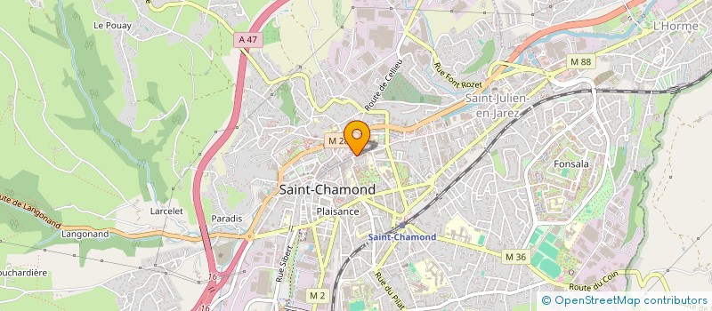 localisation de l'entreprise MONSIEUR JEAN-MARC DEL DUCA à SAINT-CHAMOND