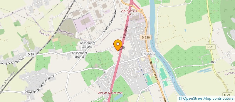 localisation de l'entreprise MONSIEUR JEAN-MARC DELHON  BRESSOLS