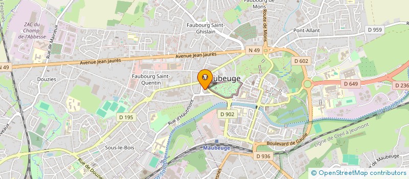 localisation de l'entreprise MONSIEUR JEAN-MARC DEMANET  MAUBEUGE