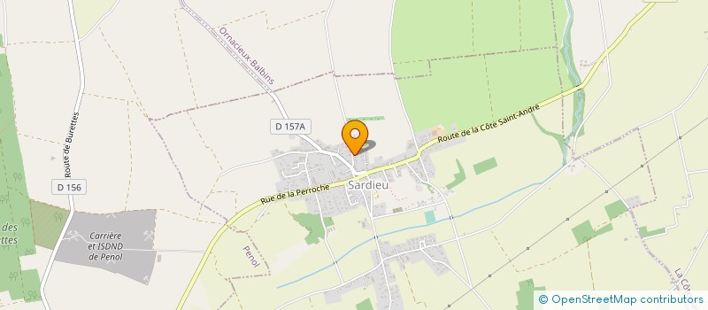 localisation de l'entreprise MONSIEUR JEAN-MARC DENOLLY  ORNACIEUX-BALBINS