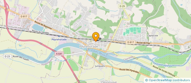 localisation de l'entreprise MONSIEUR JEAN-MARC DESCAMPS  PEYREHORADE