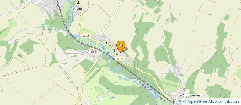 localisation de l'entreprise MONSIEUR JEAN-MARC DEVEILLE  ABLEIGES