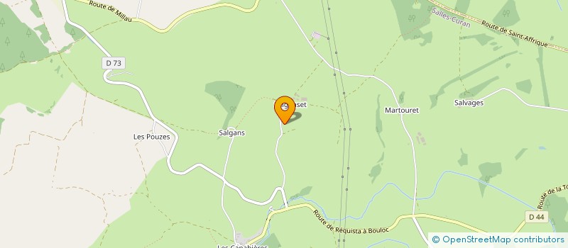 localisation de l'entreprise MONSIEUR JEAN-MARC DEVIC  SALLES-CURAN