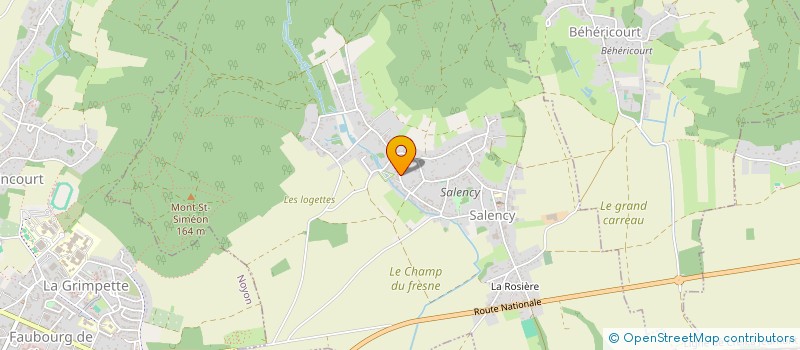 localisation de l'entreprise MONSIEUR JEAN MARC DHOURY  SALENCY