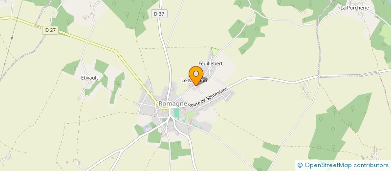 localisation de l'entreprise MONSIEUR JEAN-MARC DOUTEAU  ROMAGNE