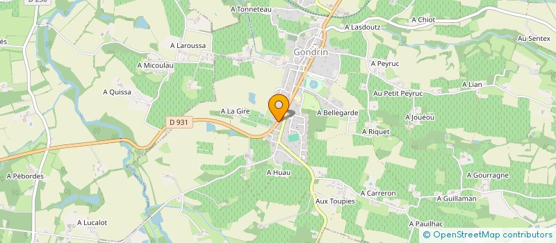 localisation de l'entreprise MONSIEUR JEAN-MARC DUBOS  LAURAET