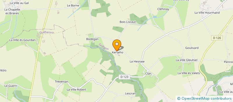 localisation de l'entreprise MONSIEUR JEAN MARC DUBOT  GUEGON