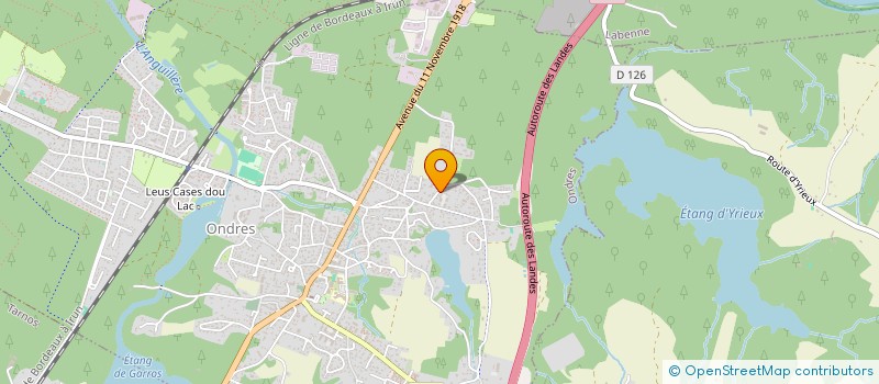 localisation de l'entreprise MONSIEUR JEAN-MARC DUBOURG  ONDRES