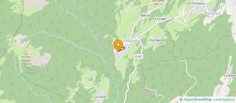 localisation de l'entreprise MONSIEUR JEAN MARC DUC  ALLONDAZ