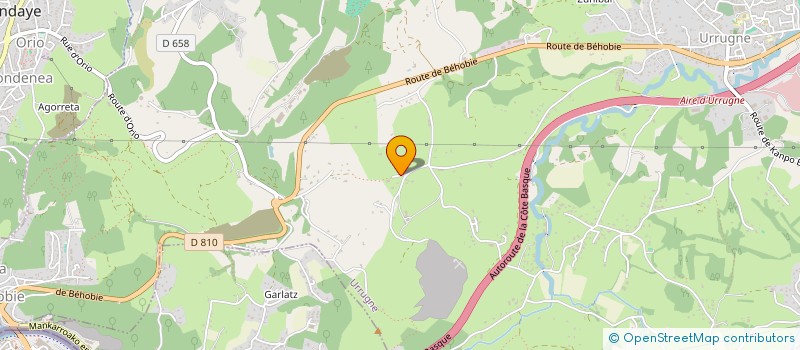 localisation de l'entreprise MONSIEUR JEAN-MARC DUFAU  URRUGNE