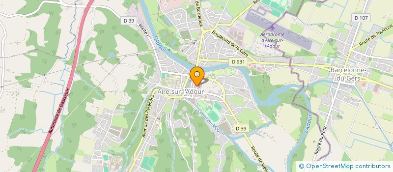 localisation de l'entreprise MONSIEUR JEAN-MARC DUPOUTS  AIRE-SUR-L'ADOUR