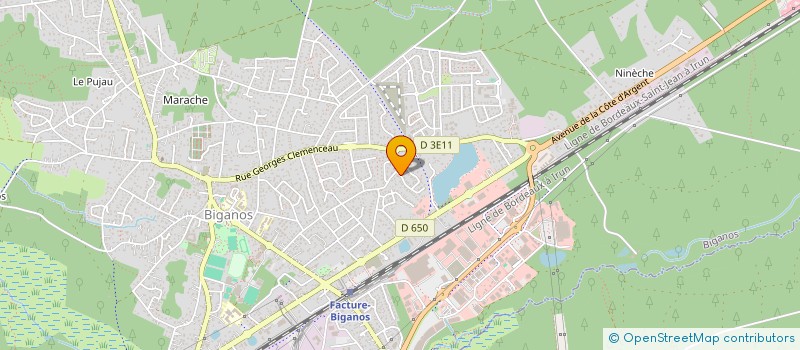 localisation de l'entreprise MONSIEUR JEAN MARC DUPOUY  BIGANOS