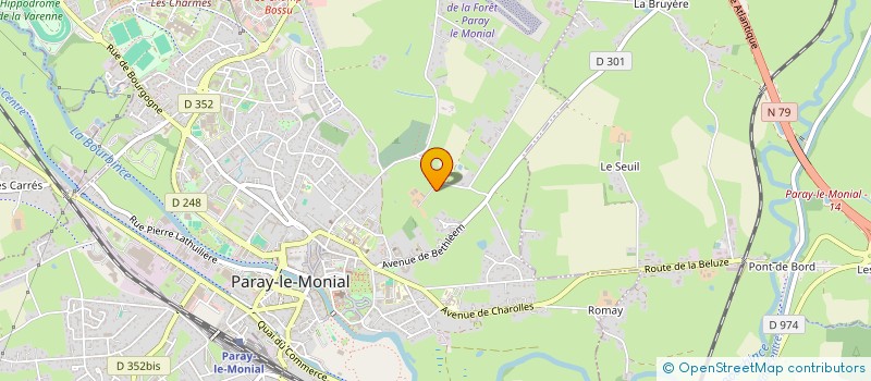 localisation de l'entreprise MONSIEUR JEAN-MARC DUSSABLY  PARAY LE MONIAL