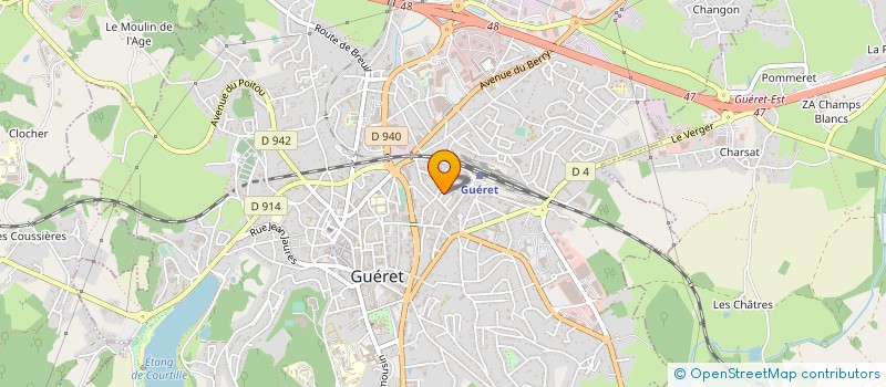 localisation de l'entreprise MONSIEUR JEAN MARC ESCALLE à GUERET