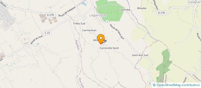 localisation de l'entreprise MONSIEUR JEAN-MARC FAGET  LAGARRIGUE