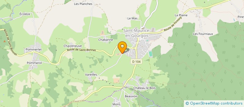 localisation de l'entreprise MONSIEUR JEAN-MARC FAURE  SAINT-MAURICE-EN-GOURGOIS