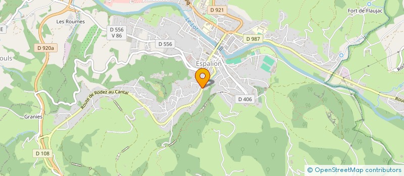 localisation de l'entreprise MONSIEUR JEAN-MARC FENAYROU  ESPALION