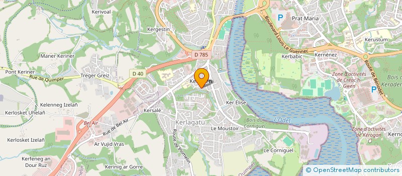 localisation de l'entreprise MONSIEUR JEAN MARC FEUNTEUN à QUIMPER