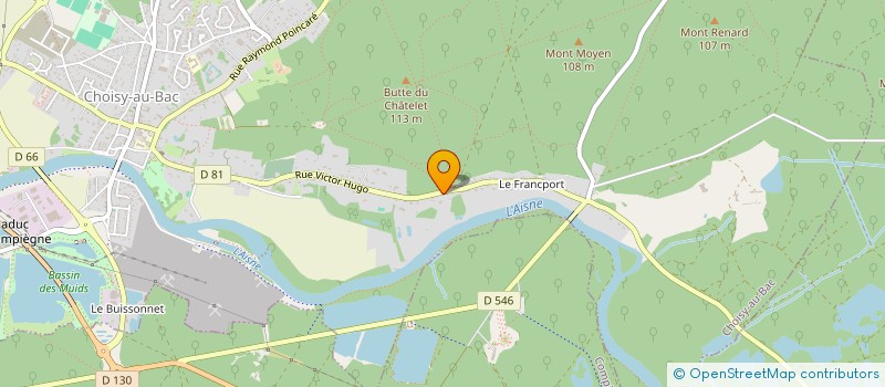 localisation de l'entreprise MONSIEUR JEAN-MARC FINET  CHOISY-AU-BAC