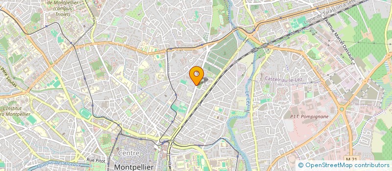 localisation de l'entreprise MONSIEUR JEAN-MARC FINIELS à MONTPELLIER