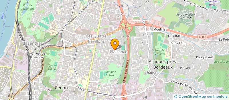 localisation de l'entreprise MONSIEUR JEAN-MARC FLORANCE  CENON