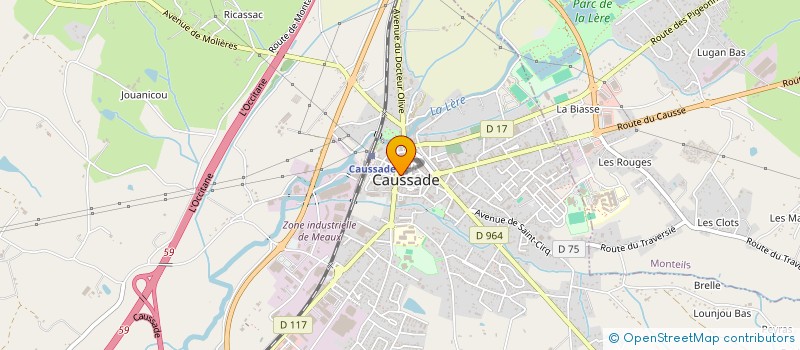 localisation de l'entreprise MONSIEUR JEAN-MARC FOURNIOLS  CAUSSADE