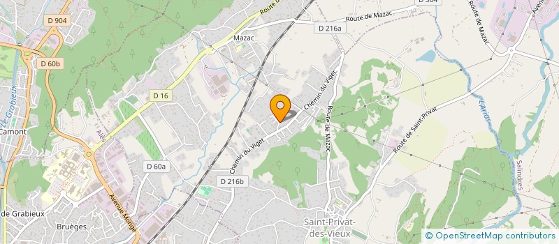 localisation de l'entreprise MONSIEUR JEAN-MARC FRAYSSE à SAINT-PRIVAT-DES-VIEUX