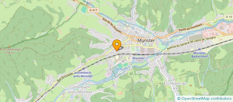 localisation de l'entreprise MONSIEUR JEAN-MARC FUCHS  MUNSTER