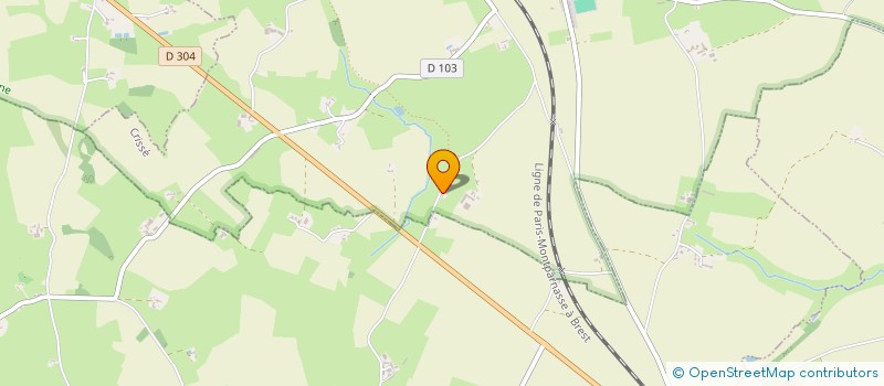 localisation de l'entreprise MONSIEUR JEAN-MARC GADOIS  CRISSE