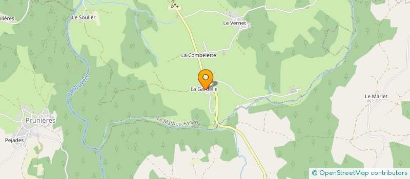 localisation de l'entreprise MONSIEUR JEAN-MARC GAILLARDON  LE MALZIEU-FORAIN