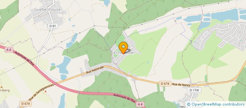localisation de l'entreprise MONSIEUR JEAN-MARC GALANO  ERNESTVILLER